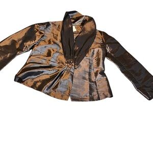 Amèlline Women's Metallic Brown Formal Jacket Sz. S NWT